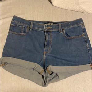 Express midi high rise shorts